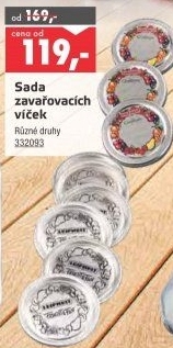 Víčka na zavařovací sklenice