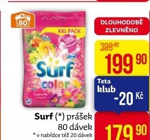 Prací prášek Surf