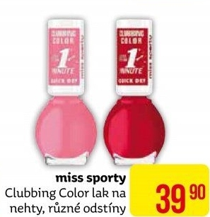 Lak na nehty Clubbing Color Miss Sporty