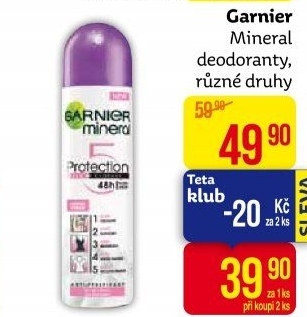 Deodoranty Garnier