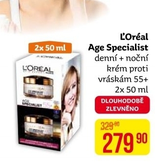 Balení krém denní a noční Age Specialist L'Oréal