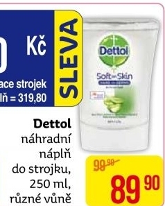 Tekuté mýdlo antibakteriální Dettol - náplň do bezdotykového dávkovače