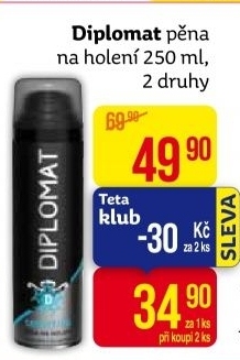 Pěna na holení pánská Diplomat