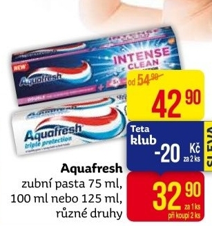 Pasta na zuby Aquafresh
