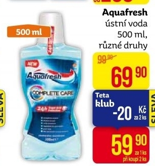 Ústní voda Aquafresh