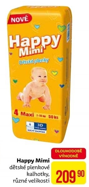 Pleny dětské Happy Mimi