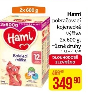 Výživa mléčná Hami