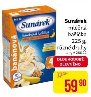 Kaše mléčná Sunárek