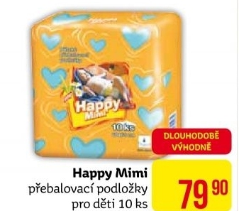 Podložky přebalovací Happy Mimi