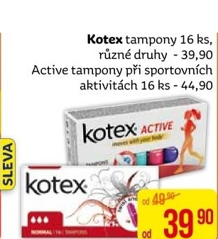 Tampony Kotex