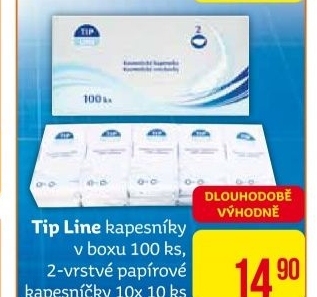 Papírové kapesníčky Tip Line - box