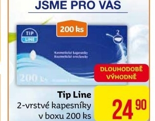 Papírové kapesníčky 2vrstvé Tip Line - box
