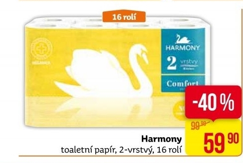 Toaletní papír 2vrstvý Harmony