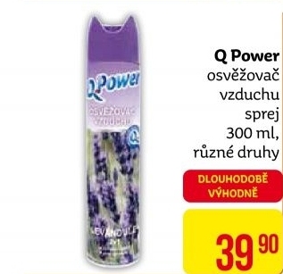 Osvěžovač vzduchu ve spreji Q power