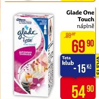 Osvěžovač vzduchu One touch Glade by Brise - náplň