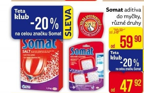 Prostředky do myčky Somat