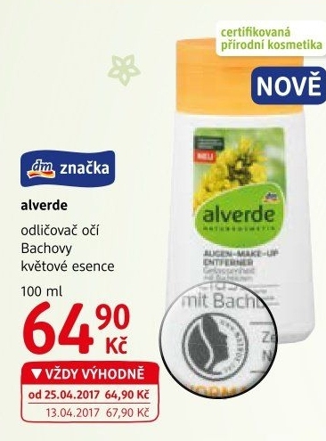 Odličovač očí jemný Alverde