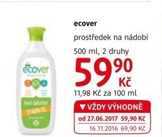 Prostředek na nádobí Ecover