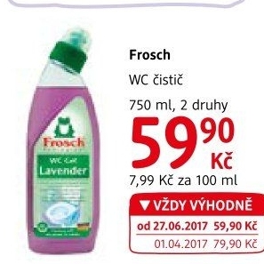 Čistič WC gelový Frosch