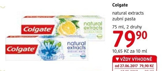 Pasty na zuby Natural Extracts Colgate