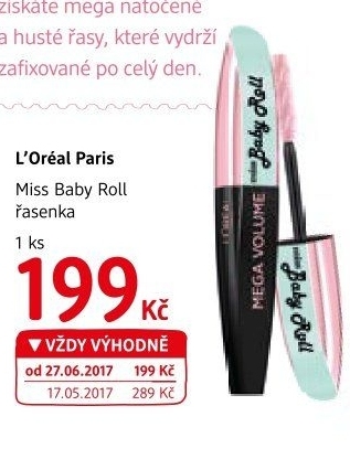 Řasenka Miss Baby Roll L'Oréal