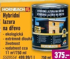 Hybridní lazura na dřevo Hornbach