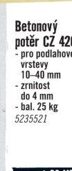 Betonový potěr Weber