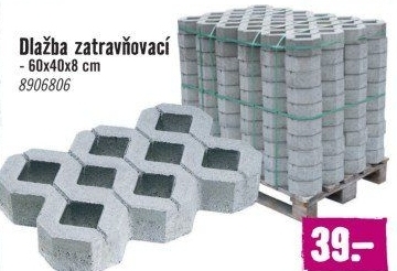 Zatravňovací dlažba