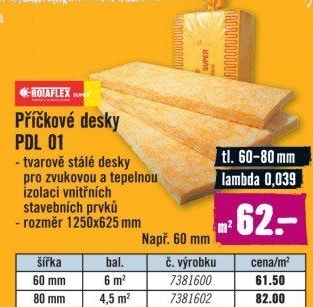 Skelná vata Rotaflex