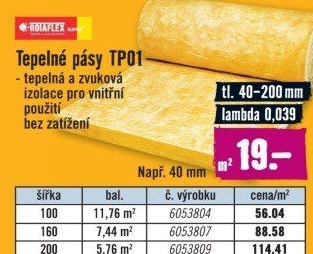 Skelná vata Rotaflex