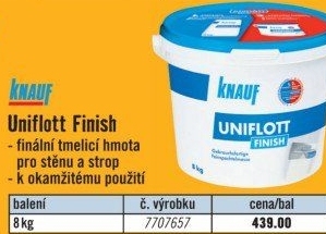 Výplňová hmota Knauf Uniflott Finish