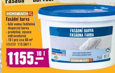 Fasádní barva Hornbach