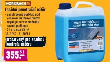 Fasádní penetrační nátěr Hornbach