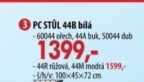Psací stůl 60044 ořech/bílá