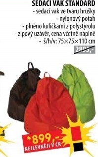 Sedací vak STANDARD oranžový V16