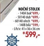 Noční stolek 140 buk