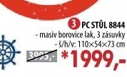 PC stůl 8844 lakovaný