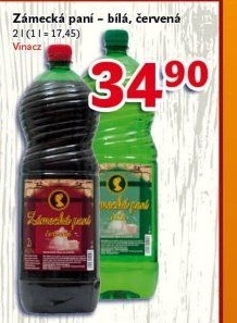 Víno stolní Zámecká paní