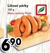 Párky libové Maso uzeniny Písek