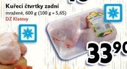 Kuřecí zadní čtvrtky mražené DZ Klatovy