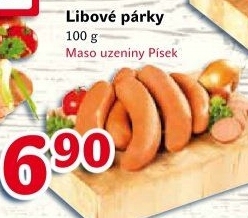 Párky libové Maso uzeniny Písek