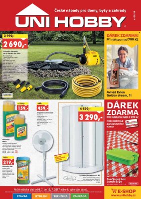 akční leták UNI HOBBY 6.7.2017-19.7.2017