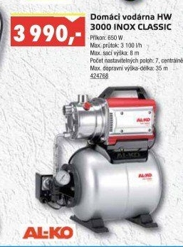 Vodárna domácí HW 3000 INOX Classic Al-ko