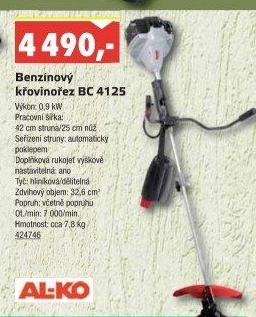 Benzínová motorová kosa AL-KO BC 4125 II-S Comfort