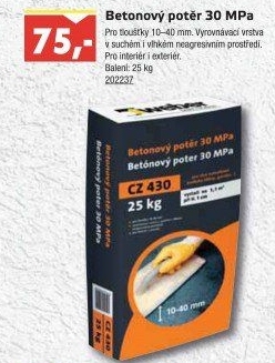 Betonový potěr Weber