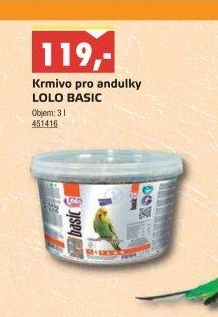 Krmivo pro andulky Lolo