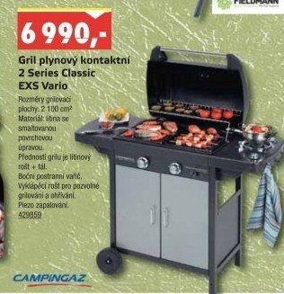 Zahradní gril plynový kontaktní Campingaz 2 Series Classic EXS