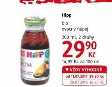 Nápoj ovocný Bio HiPP