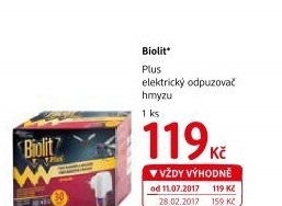 Odpařovač elektrický proti komárům Biolit