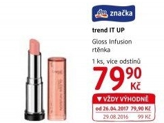 Rtěnka Gloss Infusion Trend IT UP